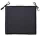 Solid Color Outdoor Seat Cushion - Black