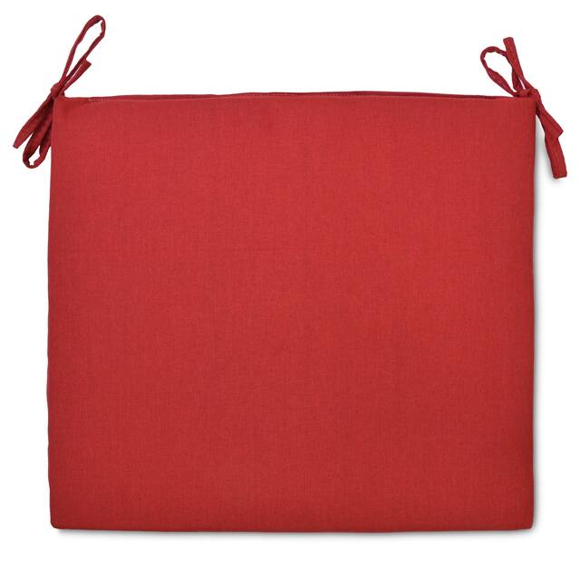 Solid Color Outdoor Seat Cushion - Red