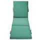 77-inch Durable Outdoor Chaise Lounge Cushion - Turquoise