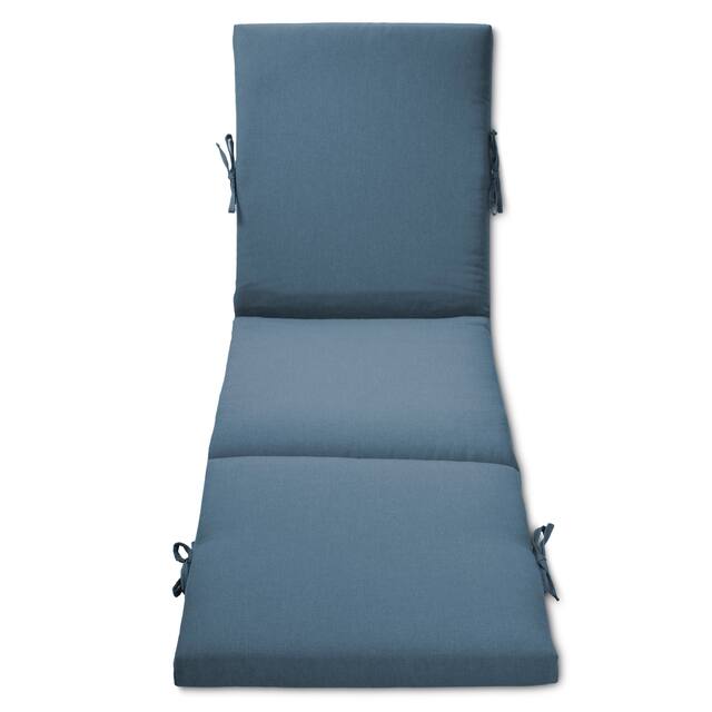 Decor Therapy Outdoor Patio Chaise Lounge Cushion - med blue