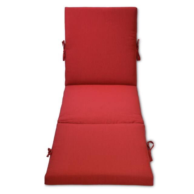 Decor Therapy Outdoor Patio Chaise Lounge Cushion - Red