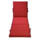 Decor Therapy Outdoor Patio Chaise Lounge Cushion - Red