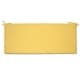 preview thumbnail 2 of 14, Decor Therapy Outdoor Patio Rectangle Bench Cushion Yellow