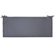 preview thumbnail 8 of 14, Decor Therapy Outdoor Patio Rectangle Bench Cushion Charcoal