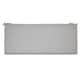 preview thumbnail 9 of 14, Decor Therapy Outdoor Patio Rectangle Bench Cushion gray