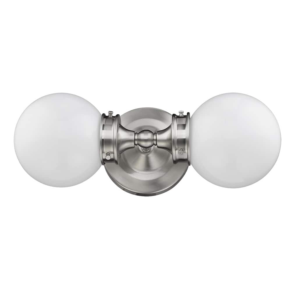 Fairfax 2-Light Satin Nickel Bath/Vanity Fixture