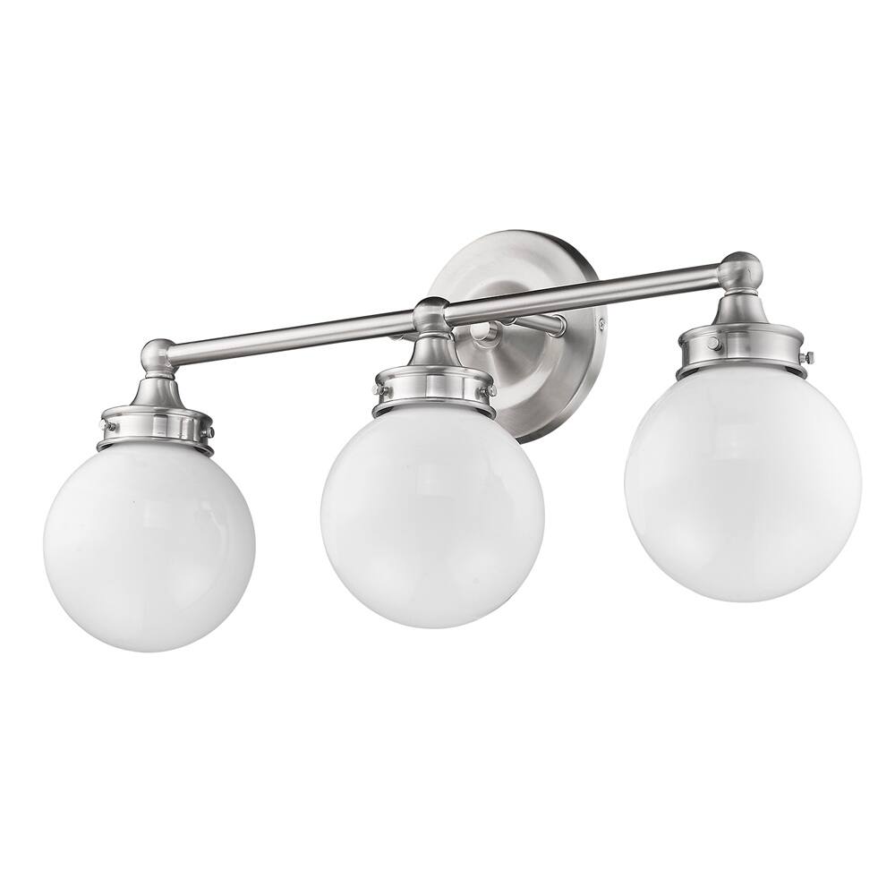Fairfax 3-Light Satin Nickel Bath/Vanity Fixture