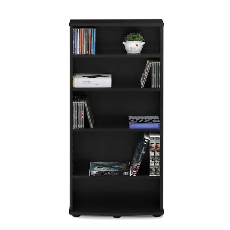 Porch & Den Eldert Espresso 4-tier Multimedia Storage Tower