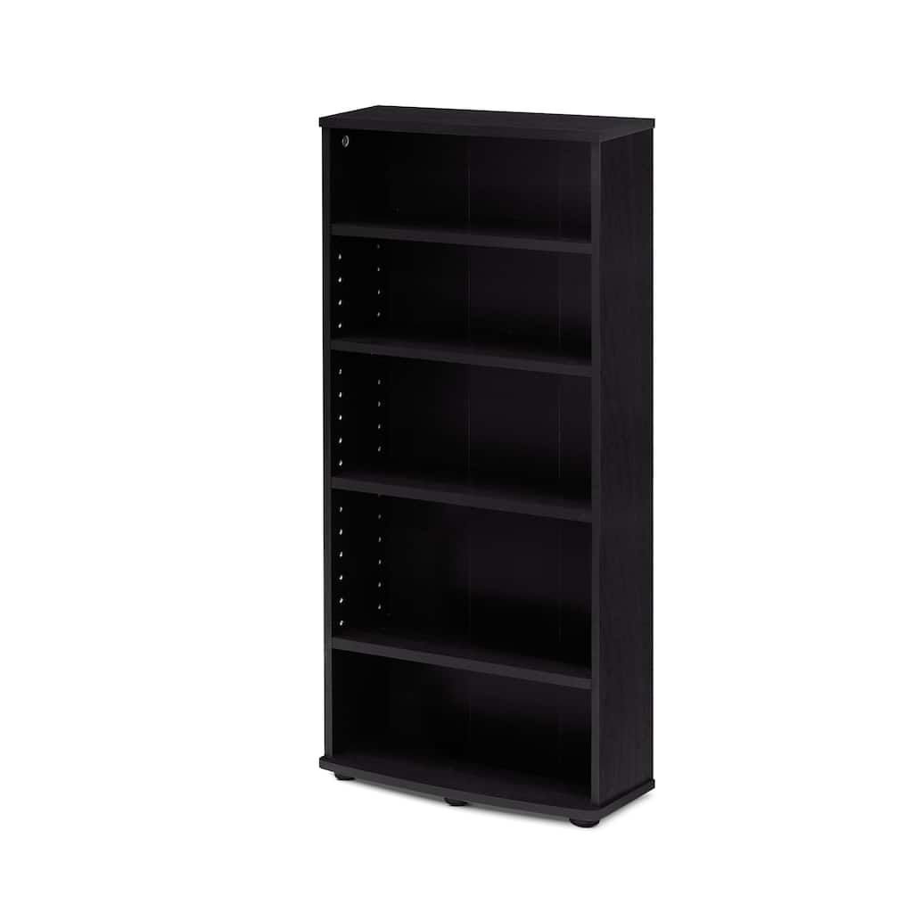 Porch & Den Eldert Espresso 4-tier Multimedia Storage Tower