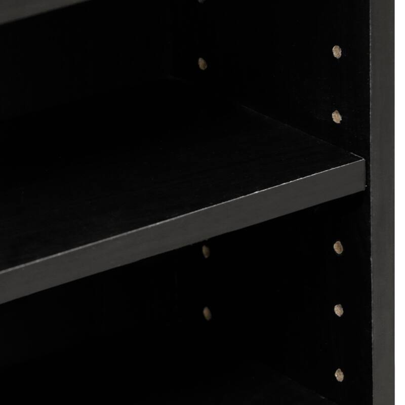 Porch & Den Eldert Espresso 4-tier Multimedia Storage Tower