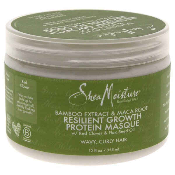 SheaMoisture Bamboo Extract & Maca Root 12-ounce Resilient Growth Protein Masque