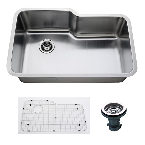 Shop Empire 32 Inch Undermount Single Bowl 16 Gauge ...