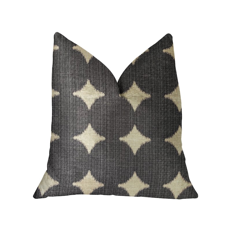 Plutus Savannah Black and Beige Luxury Decorative Throw Pillow