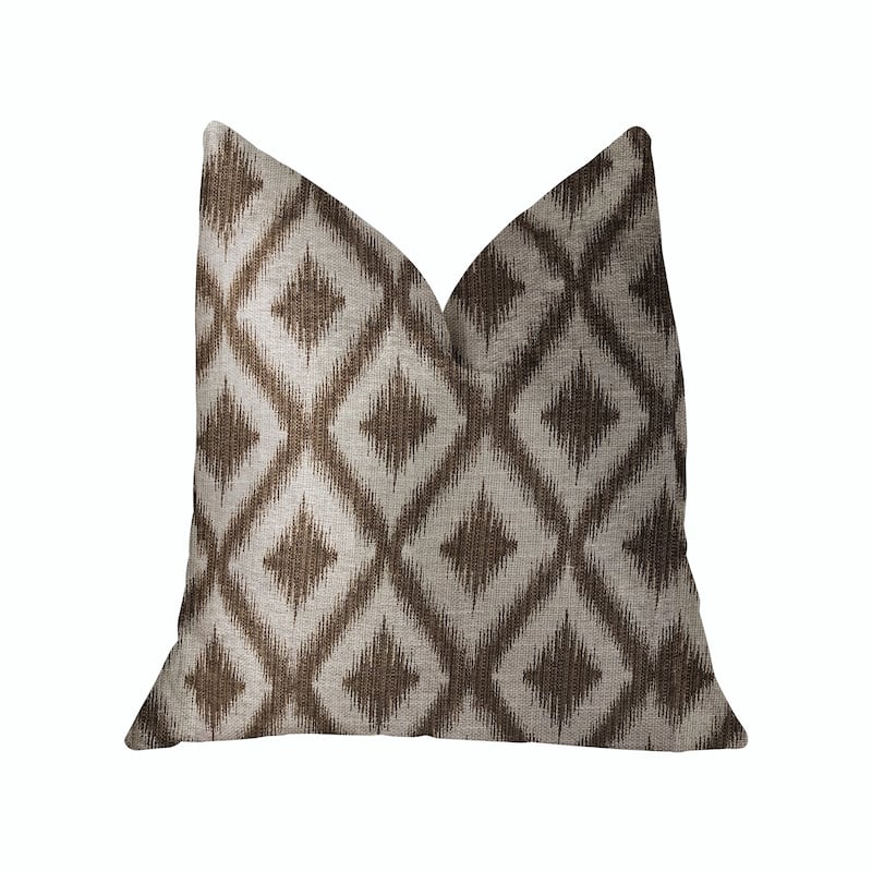 Plutus Casa Nova Brown Luxury Decorative Throw Pillow