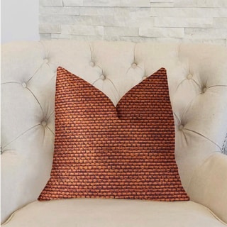 Plutus Roseate Orange Luxury Decorative Throw Pillow