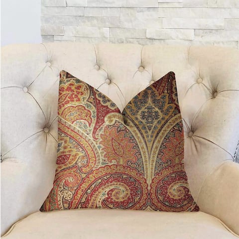 Plutus Monarch Serenade Multicolor Luxury Decorative Throw Pillow