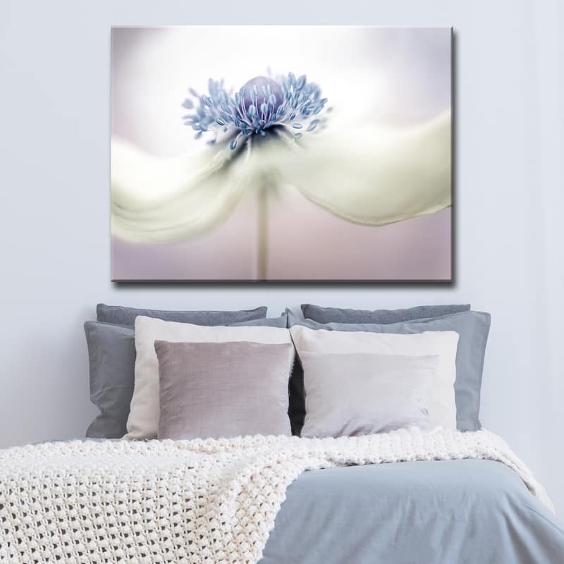 Anemone' Floral Wrapped Canvas Wall Art