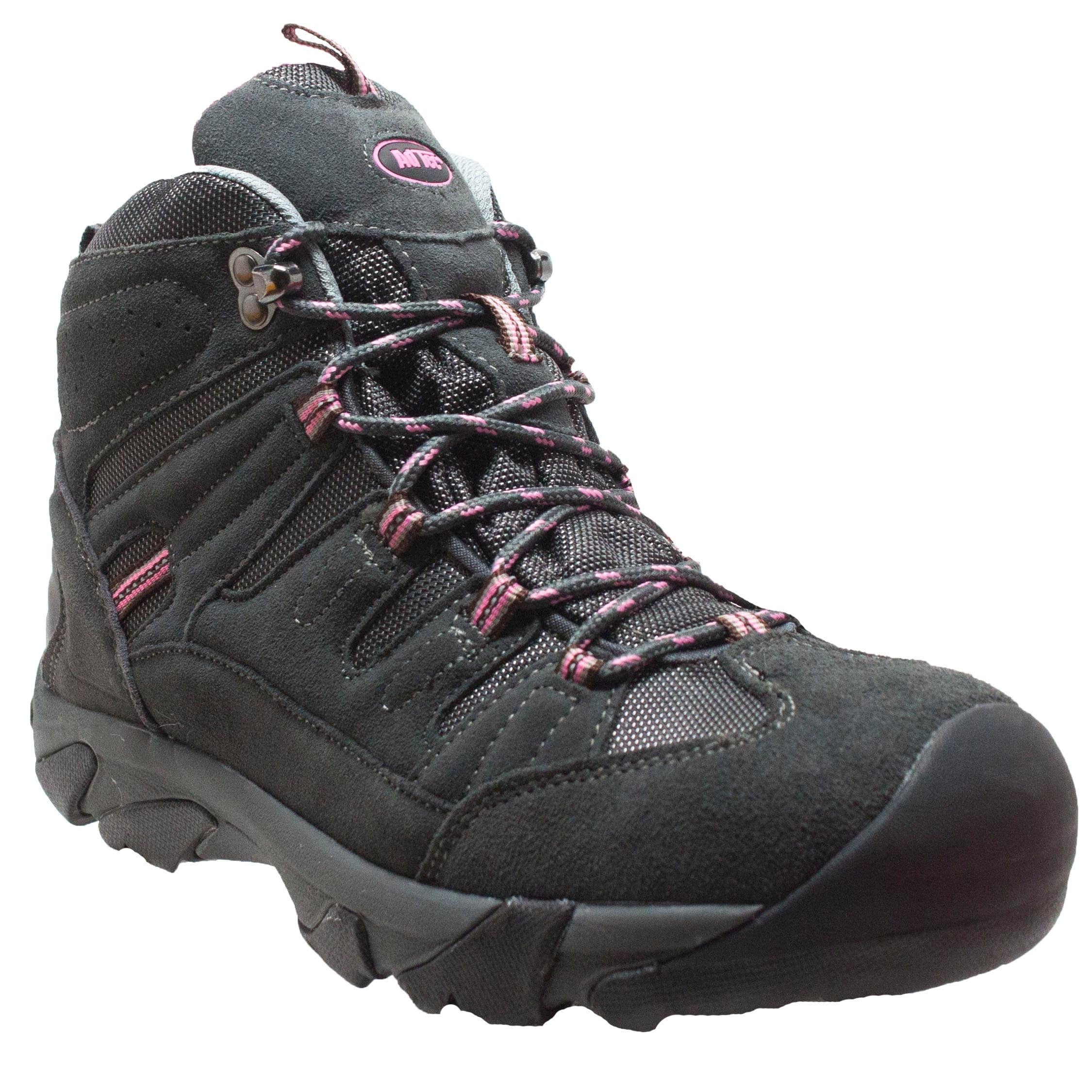 pink composite toe boots