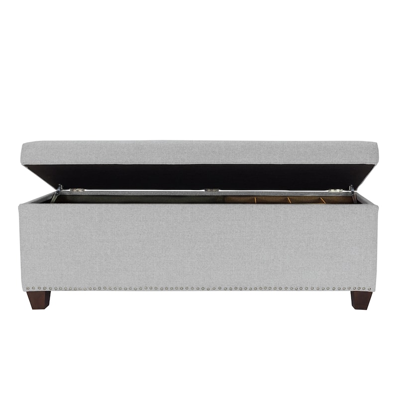 SOLE SECRET DUO 6 Button Nail Linen & Shoe Storage Bench - NOVA