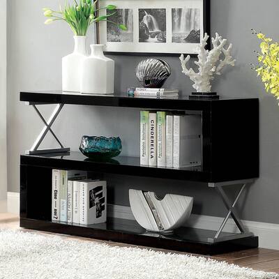 Furniture of America Loop Contemporary Metal 3-tier Bookcase