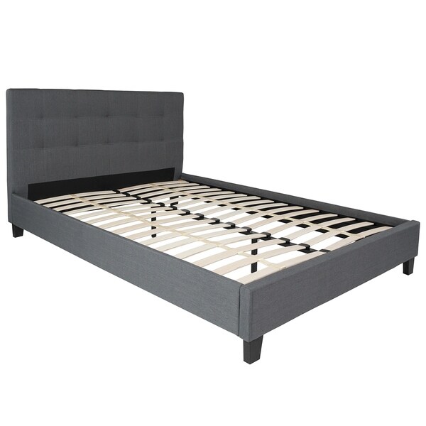 queen size tufted headboard elegant roselle queen size dark grey fabric platform bed with tufted headboard shop queen size tufted headboard elegant roselle queen size dark grey fabric platform bed with tufted headboard shop