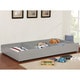 preview thumbnail 8 of 17, Bays Transitional Twin Wood Underbed Trundle with Casters by Furniture of America