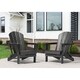 Laguna Outdoor Folding Patio Poly Adirondack Chair (Set of 2) - Thumbnail 1