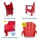 Laguna Outdoor Folding Patio Poly Adirondack Chair (Set of 2) - Thumbnail 48