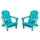 Laguna Outdoor Patio Poly Adirondack Chair (Set of 2) - Thumbnail 1