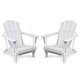 Laguna Outdoor Patio Poly Adirondack Chair (Set of 2) - Thumbnail 4