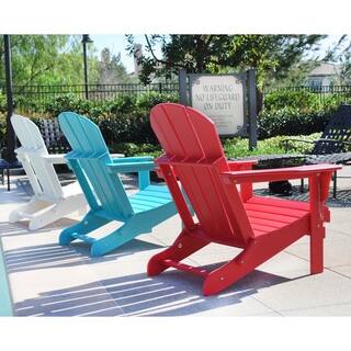 Laguna Outdoor Folding Patio Poly Adirondack Chair (Set of 2)