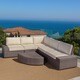 Havenside Home Best Sail Bridge Outdoor 6-piece Wicker Sofa Set - Thumbnail 14