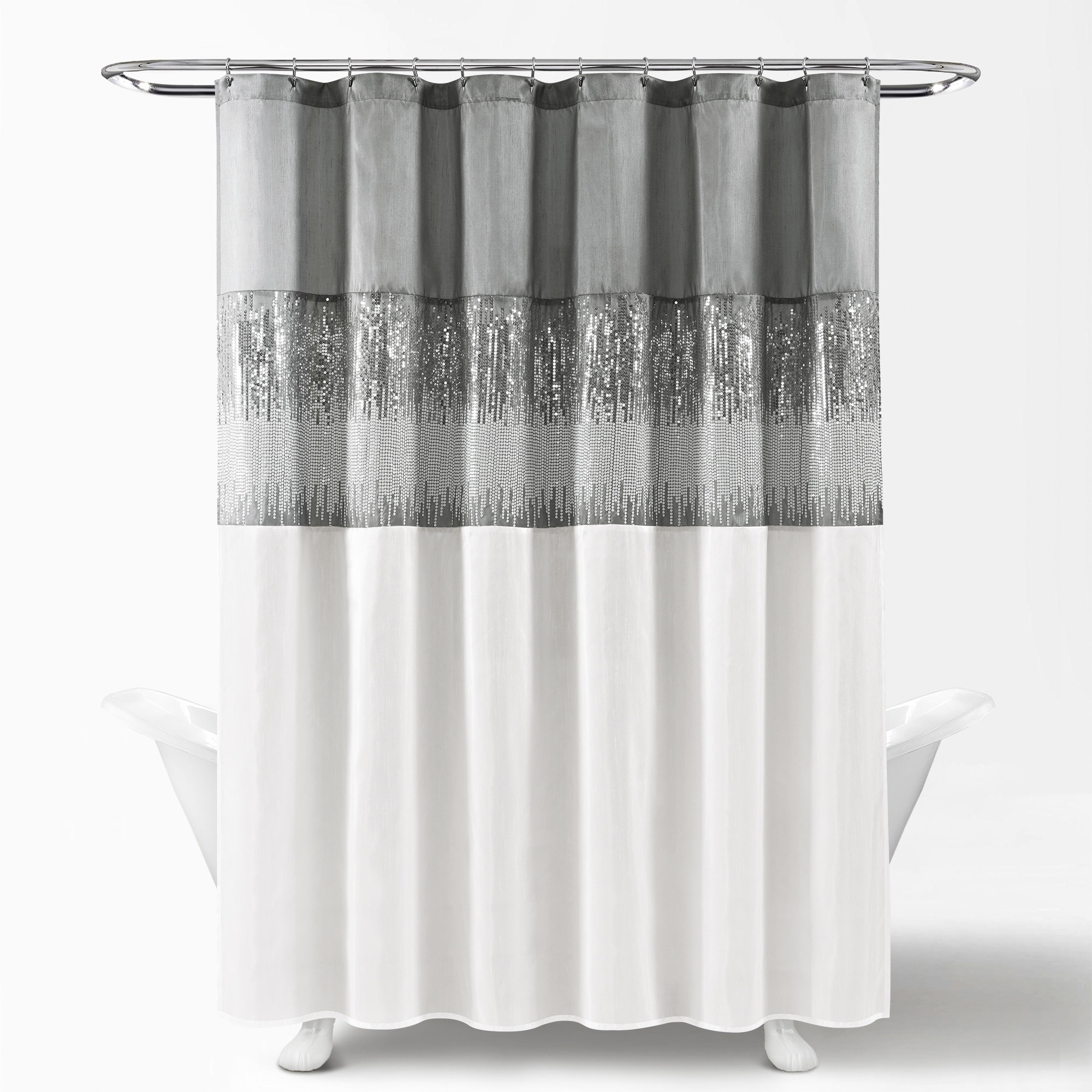 Silver Orchid Gregor Night Sky Black Grey Shower Curtain Silver Orchid Gregor Night Sky Black Grey Shower Curtain