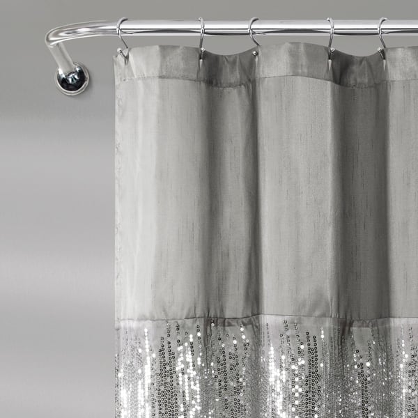 Silver Orchid Gregor Night Sky Black Grey Shower Curtain Silver Orchid Gregor Night Sky