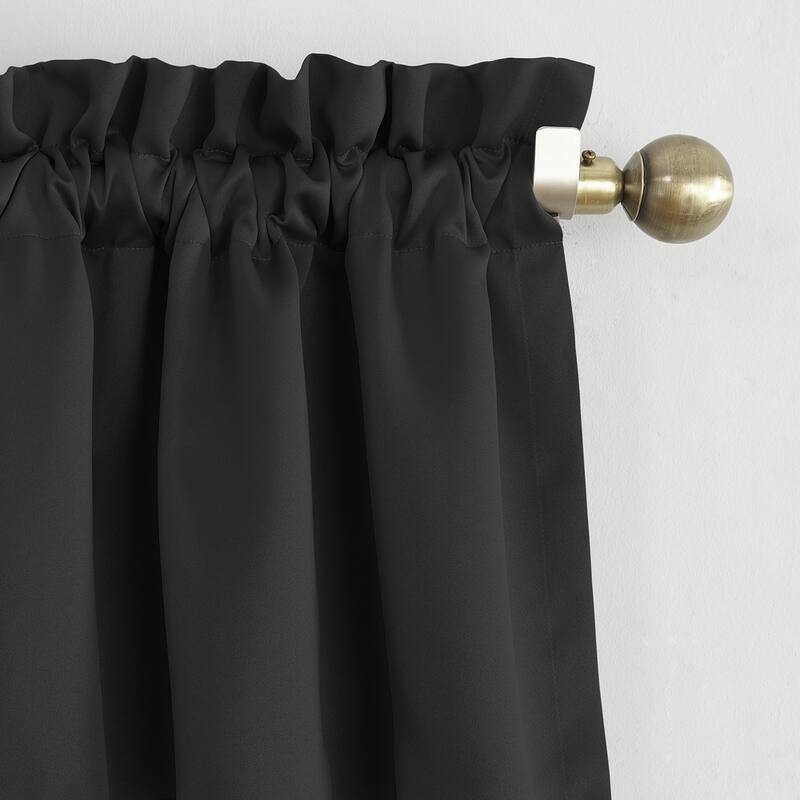 Porch & Den Inez Room Darkening Window Curtain Panel and Valance, Single Panel
