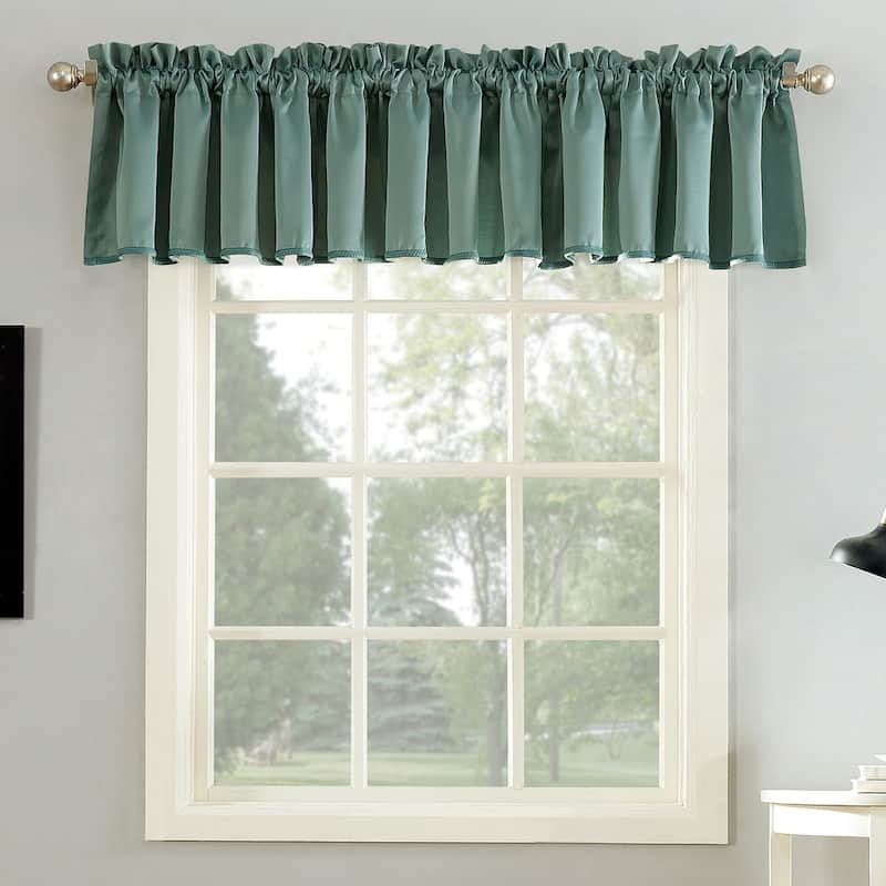 Porch & Den Inez Room Darkening Window Valance - 54 x 18 - Mineral