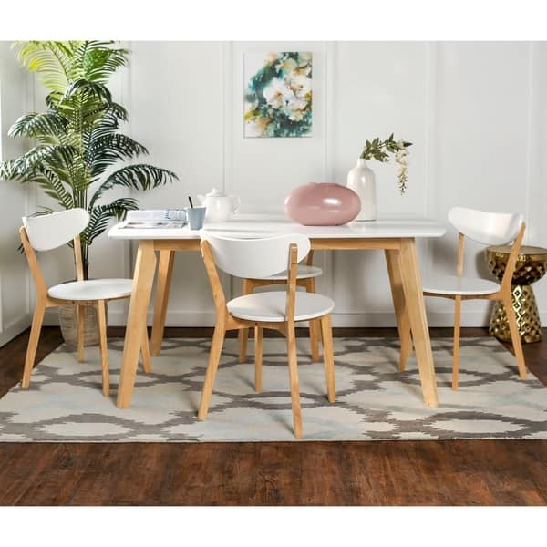 DISCO 5-piece Retro Modern Wood Dining Set
