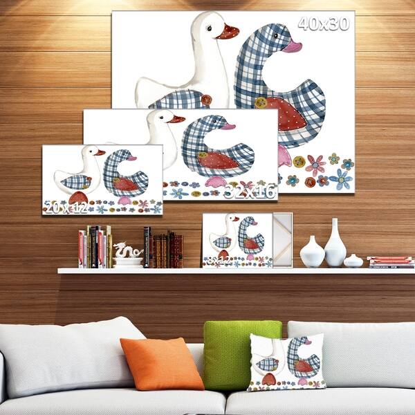 Shop Designart Goose Cartoon Farm Animal Cute Pet Watercolor