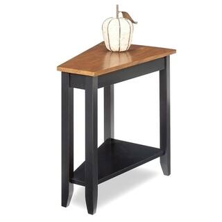 Gold Oak Finish Coffee Console Sofa End Tables For Less Wedge Table