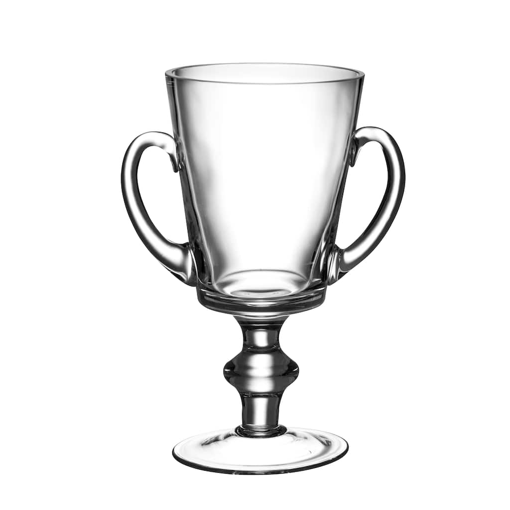 Majestic Gifts European Quality Glass Trophy Cup/ Vase W/ Handles-10" Height