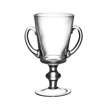Majestic Gifts European Quality Glass Trophy Cup/ Vase W/ Handles-10" Height