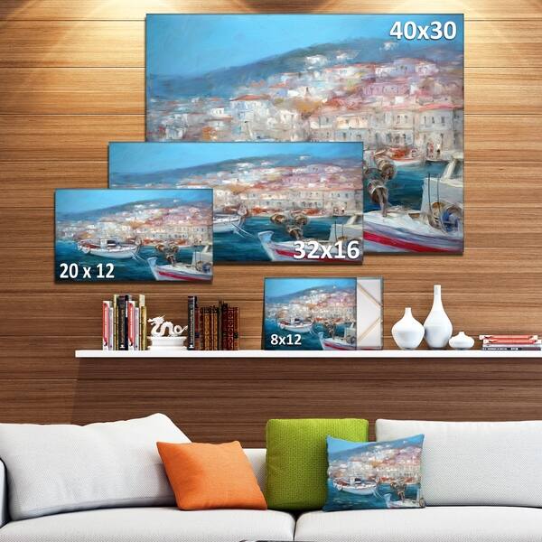 Fishboats Sunset Venice Italy Canvas Print Seagulls Artwork Nautical Art Print