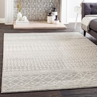 Edie Gray Bohemian Area Rug - 7'10" x 10'3"