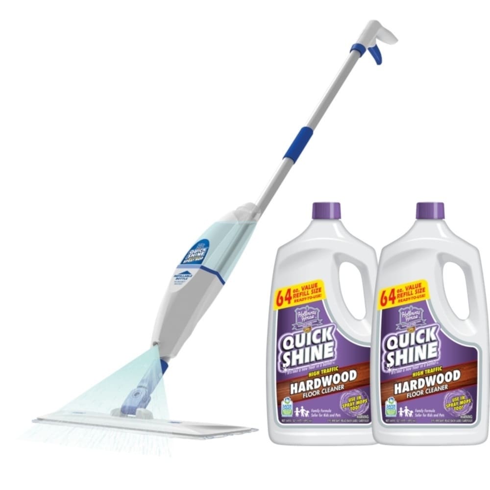 Shop Quick Shine Hardwood Floor Cleaner And Spray Mop Bundle On