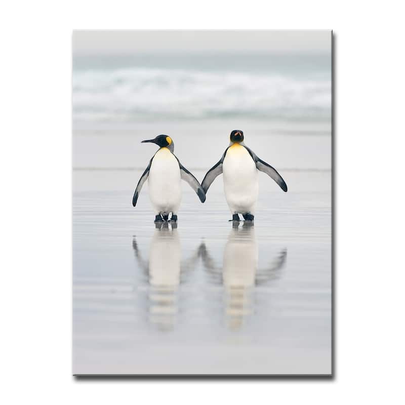 Friends' Penguin Wrapped Canvas Wall Art