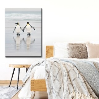 Friends' Penguin Wrapped Canvas Wall Art