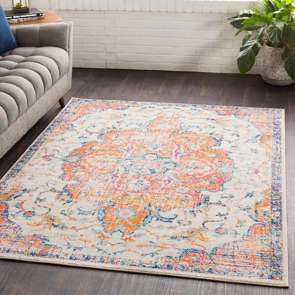 Ani Vintage Saffron/Multicolor Area Rug - 7'10" x 10'3"