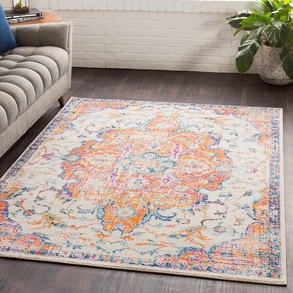 Ani Vintage Traditional Saffron Area Rug (7'10" x 10'3") - 7'10" x 10'3"