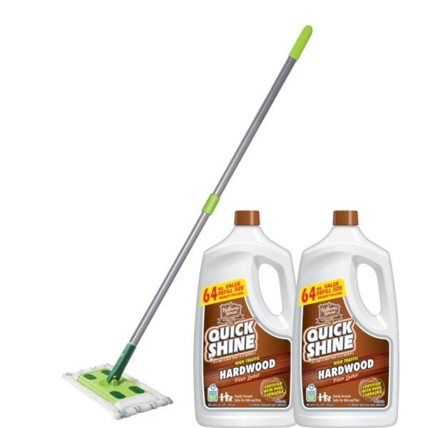 Shop Quick Shine High Traffic Hardwood Floor Luster And Mop Bundle
