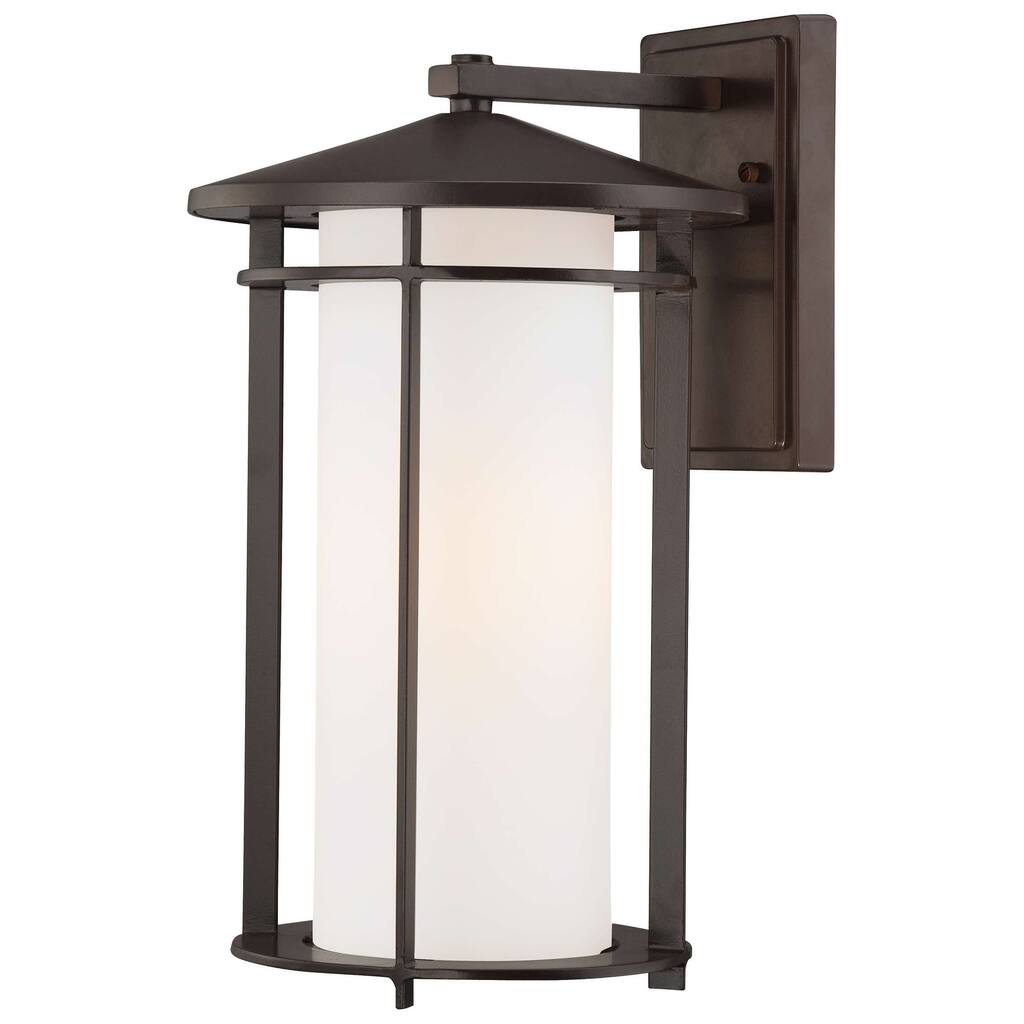 Lavery Addison Park Dorian Bronze & Opal Glass 1 Light Wall Mount